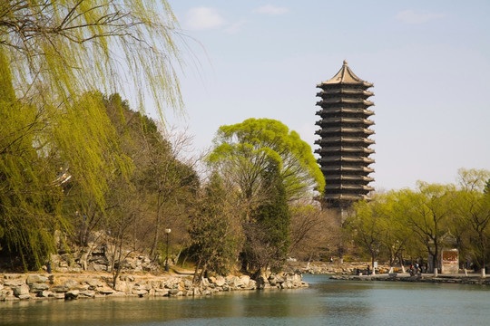 北京大学,未名湖,