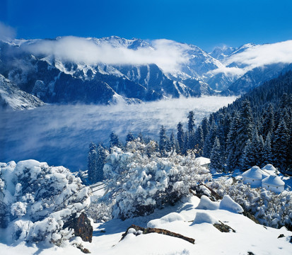 新疆,天山,天池