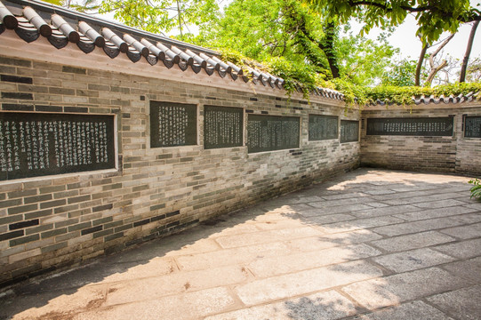 惠州西湖东坡书迹碑墙