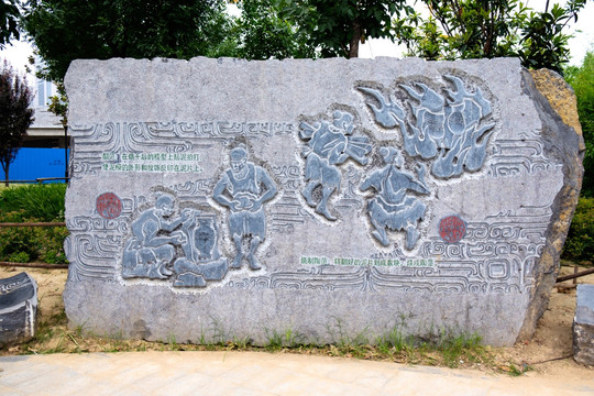青铜浮雕墙