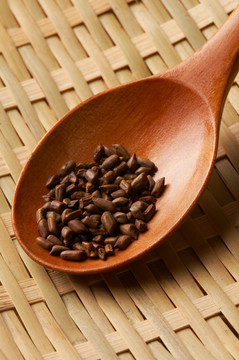 木勺与咖啡豆