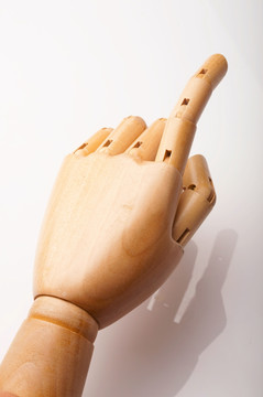 木质手模型