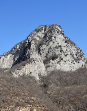 岩石山峰特写图片