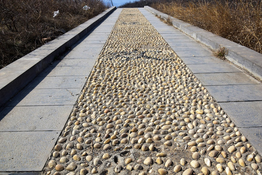鹅卵石登山步道
