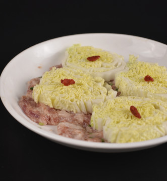 肉末菜心
