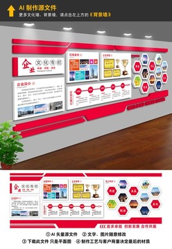 企业文化墙 公司背景墙 文化墙