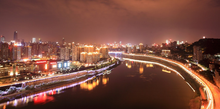重庆北滨路夜景