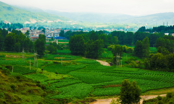 山地 山村风貌