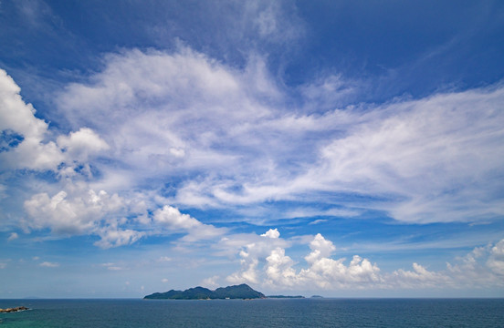 海景蓝天白云