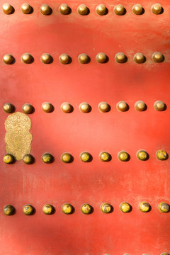 北京故宫大门和门钉
