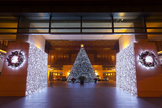酒店圣诞树