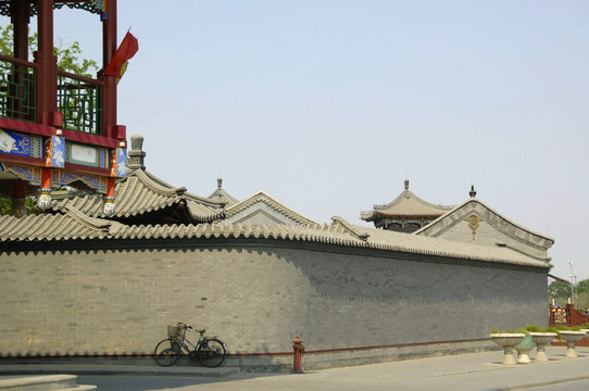中式庭院 院墙 围墙