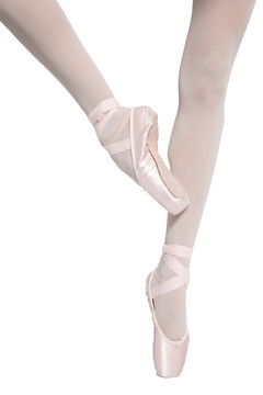 棚拍跳芭蕾舞的女人的腿和脚