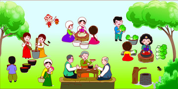 朝鲜族传统民俗饮食海报