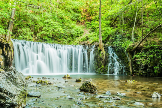 长白山瀑布