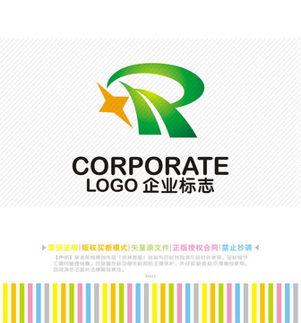 HP字母logo