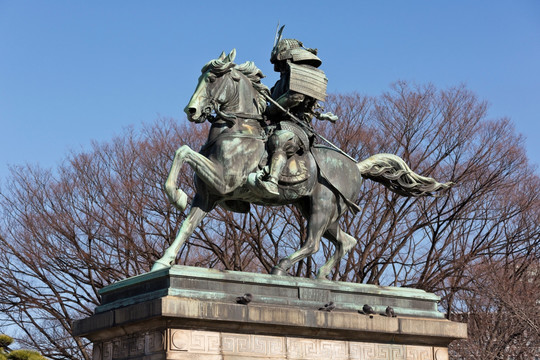 日本武士雕像