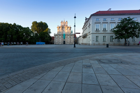 华沙波兰老城景观