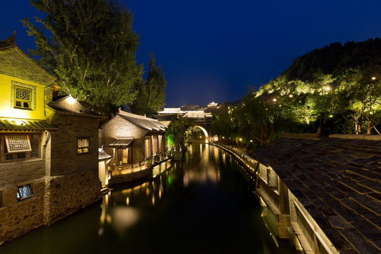 北京古北水镇夜景