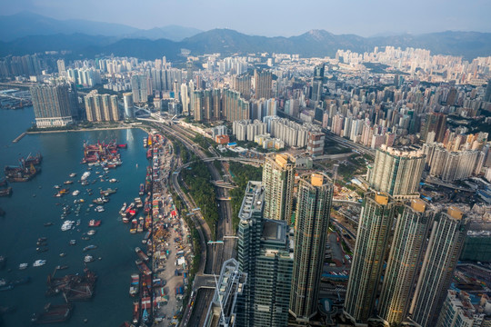 高视角看香港城市景观