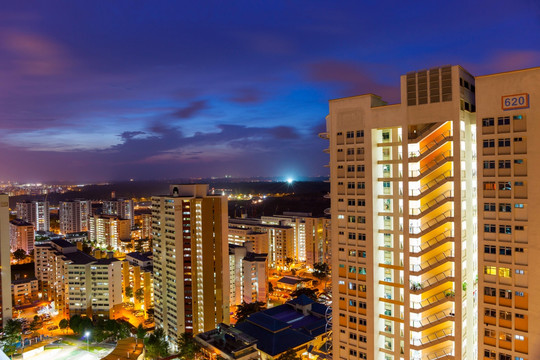 新加坡城市夜景