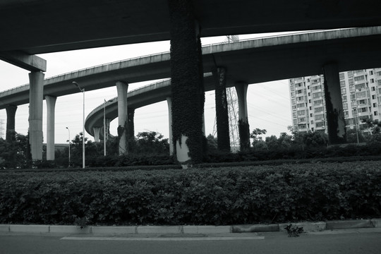 上海错综复杂交通网格