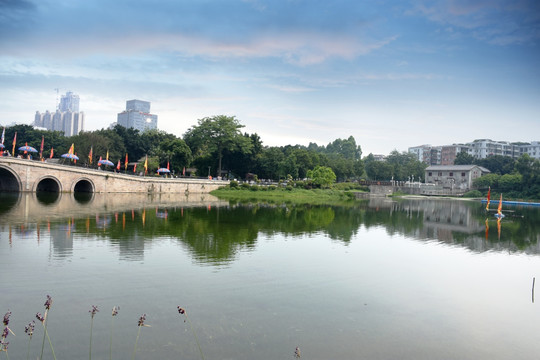 荔湾湖 石拱桥