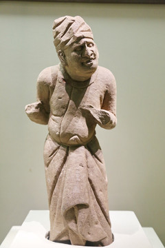 唐代供养人雕像