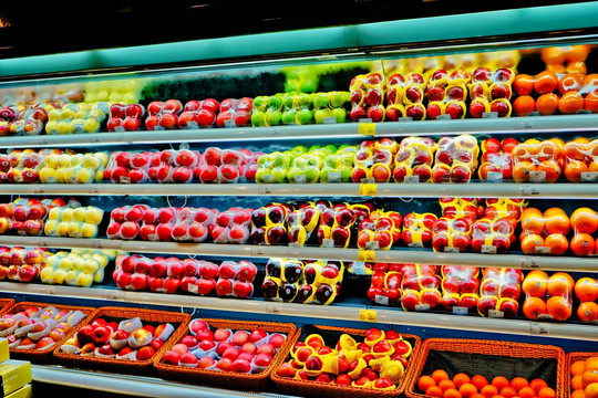 水果专柜 超市内景 生鲜