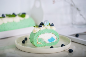 海藻椰奶蛋糕卷