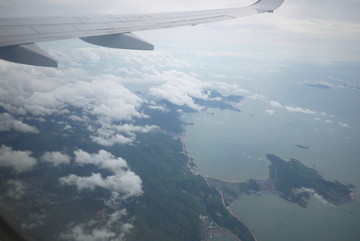 航拍台湾岛