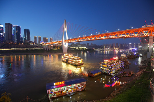 千厮门大桥 重庆夜景