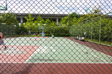 公园运动场地 网球场