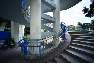 圆形天桥 阶梯
