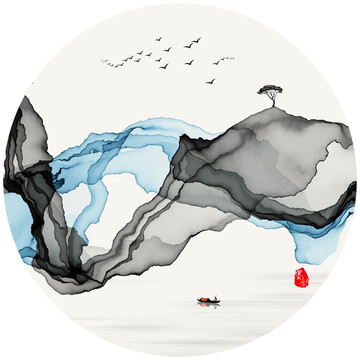 禅境水墨画