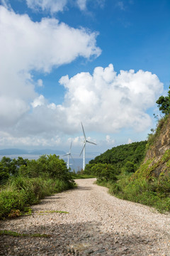 高栏岛风车山