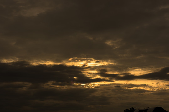 夕阳 云彩 红霞 天空