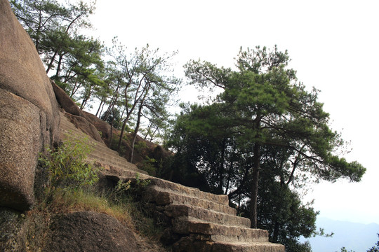 黄山登山台阶