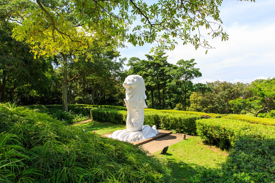 花芭山 鱼尾狮雕像