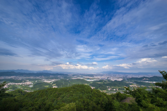 俯瞰 山城 义乌