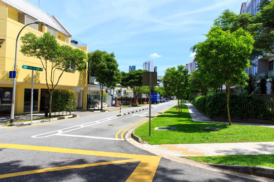 新加坡 路口街景