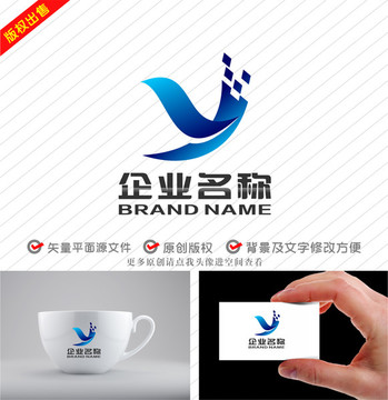 字母Y飞鸟科技传媒logo