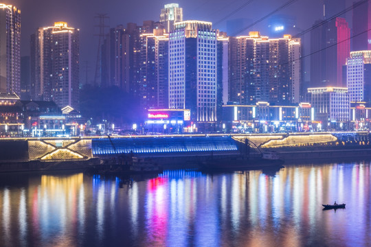 嘉陵江夜景