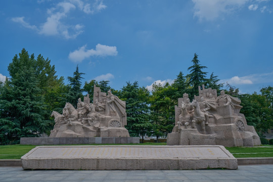 汉代战场雕塑