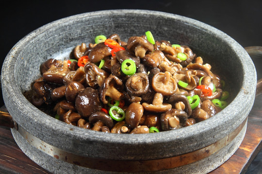 石锅炖蘑菇