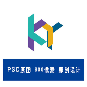 KY字母logo设计