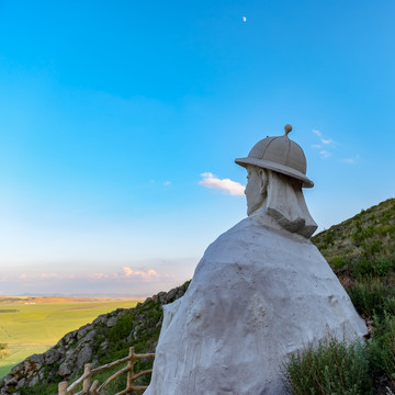 可汗山 蒙元帝王雕塑