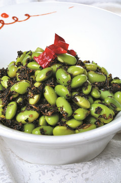 橄榄菜青豆