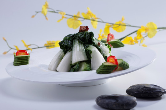 炝拌奶白菜
