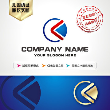 K字母 LOGO设计 标志设计